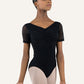 Siera Mesh Mesh Short Sleeve Leotard - DA4072MPN