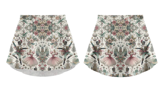 Nutcracker Print Pull-on Skirt