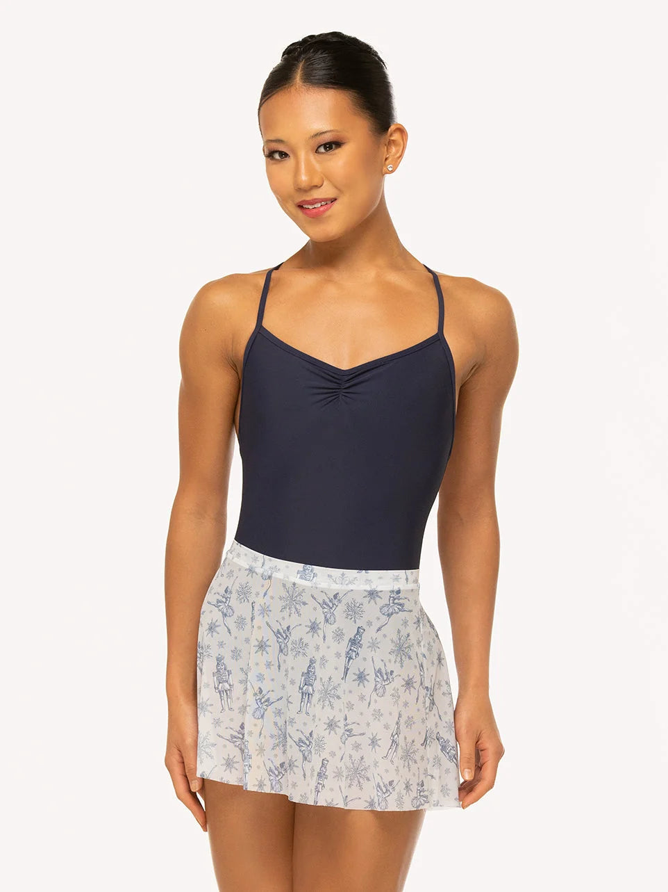 Winni Mesh Skirt - Nutcracker Snow Scene