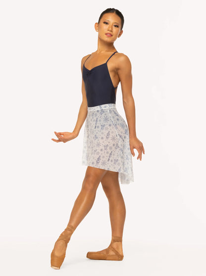 Girls Back Tuck Nutcracker Skirt - Snow Scene