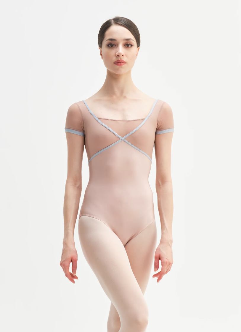 Penelope Short Sleeve Leotard Ballet Class - Preorder