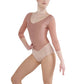 Corset Bodice Leotard with Mesh Sleeves - 292