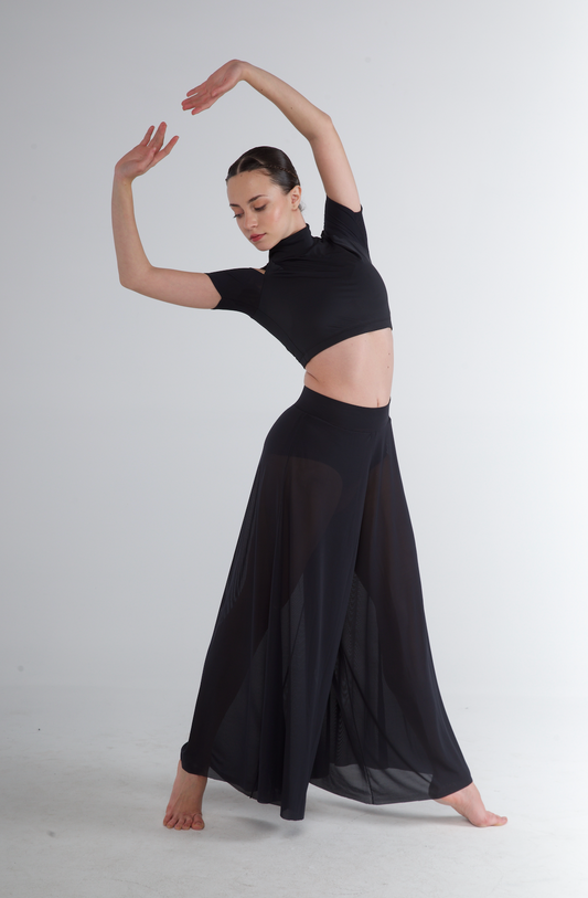 High Neck Crop Top - 294