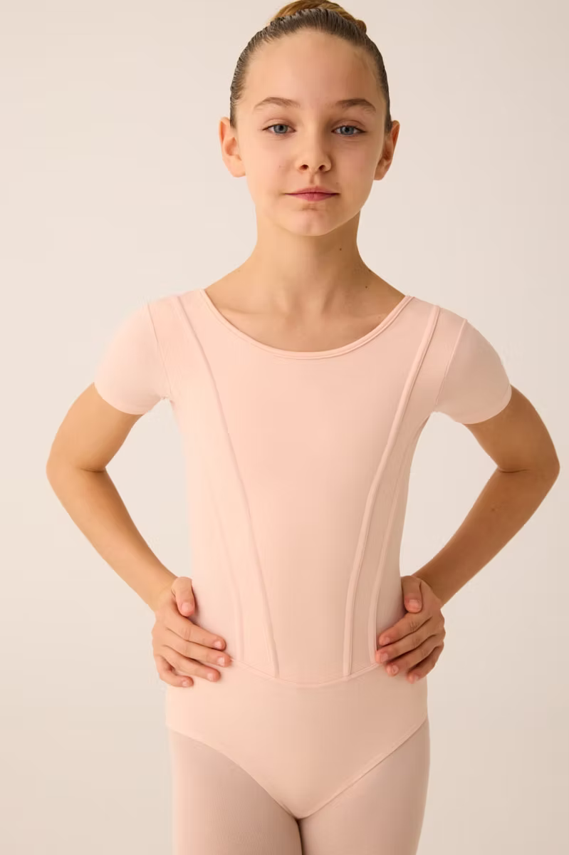Girls Princess Seam Cap Sleeve Leotard - 318