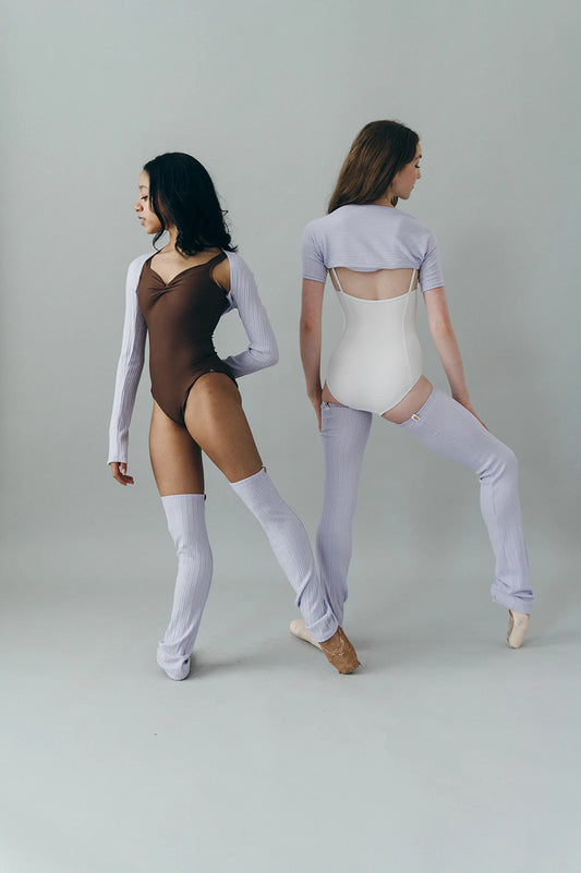 Full Leg Warmer - Lilac Garden