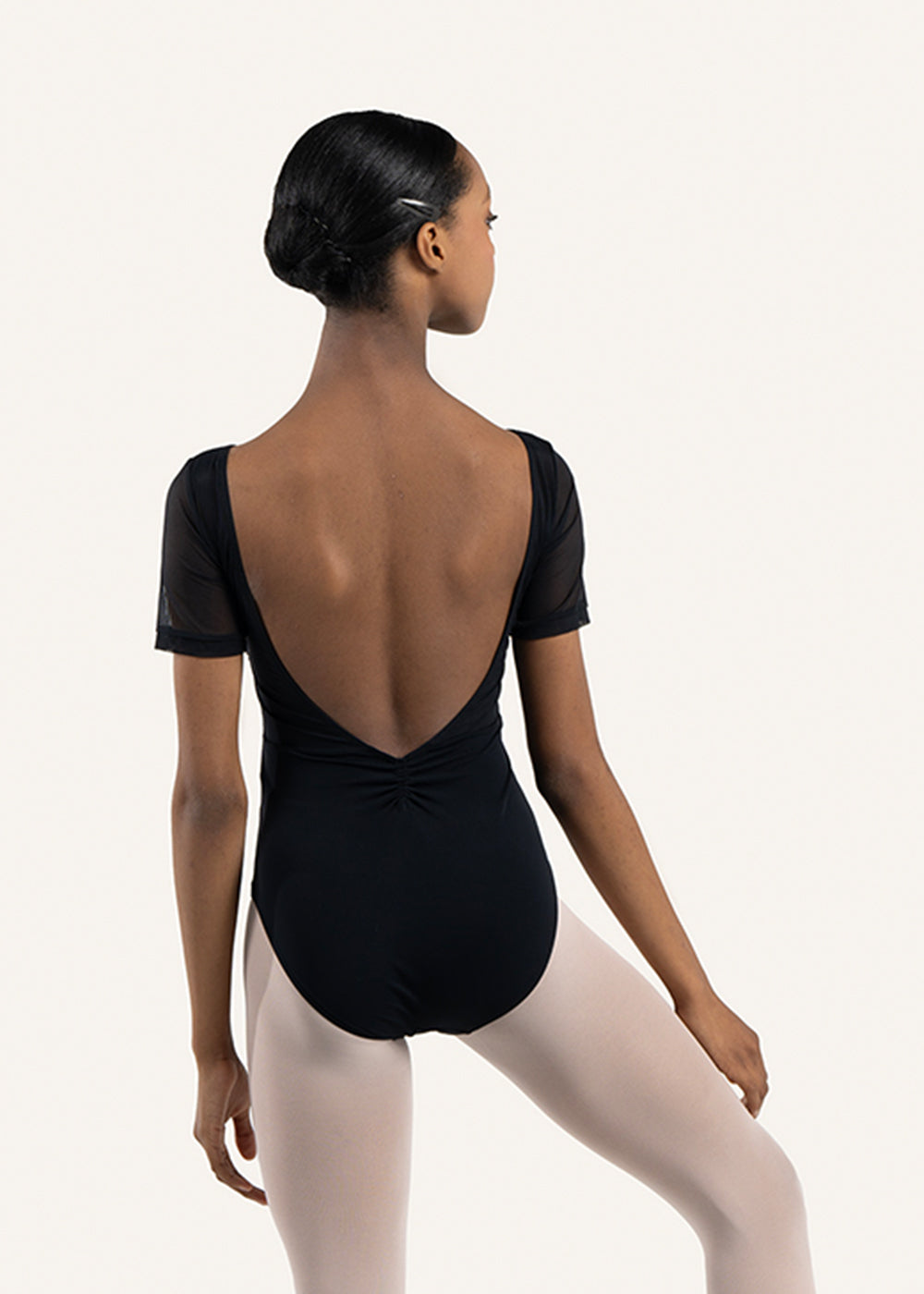 Siera Mesh Mesh Short Sleeve Leotard - DA4072MPN