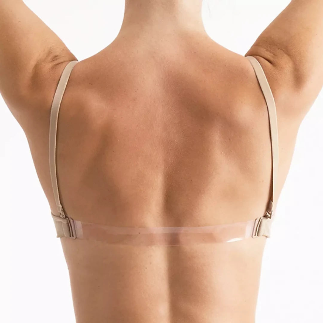 Seamless Padded Clear Back Bra