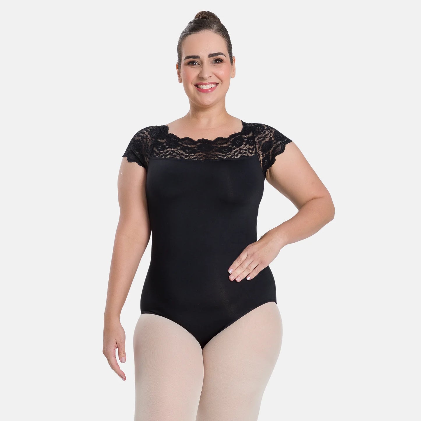 Tricia Cap Sleeve Leotard - SL196