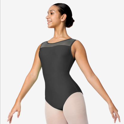 Tank Leotard with Mesh Straps and Back - SL127