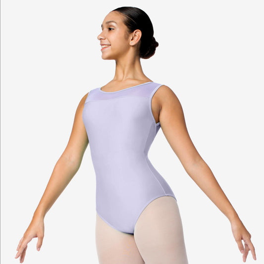 Tank Leotard with Mesh Straps and Back - SL127