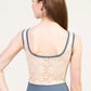 Flower Power Tie Front Tank Leotard - 2695A