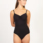 Camisole Leotard and Bonus Mesh Sweetheart Half Sleeve Top Set - 2673A