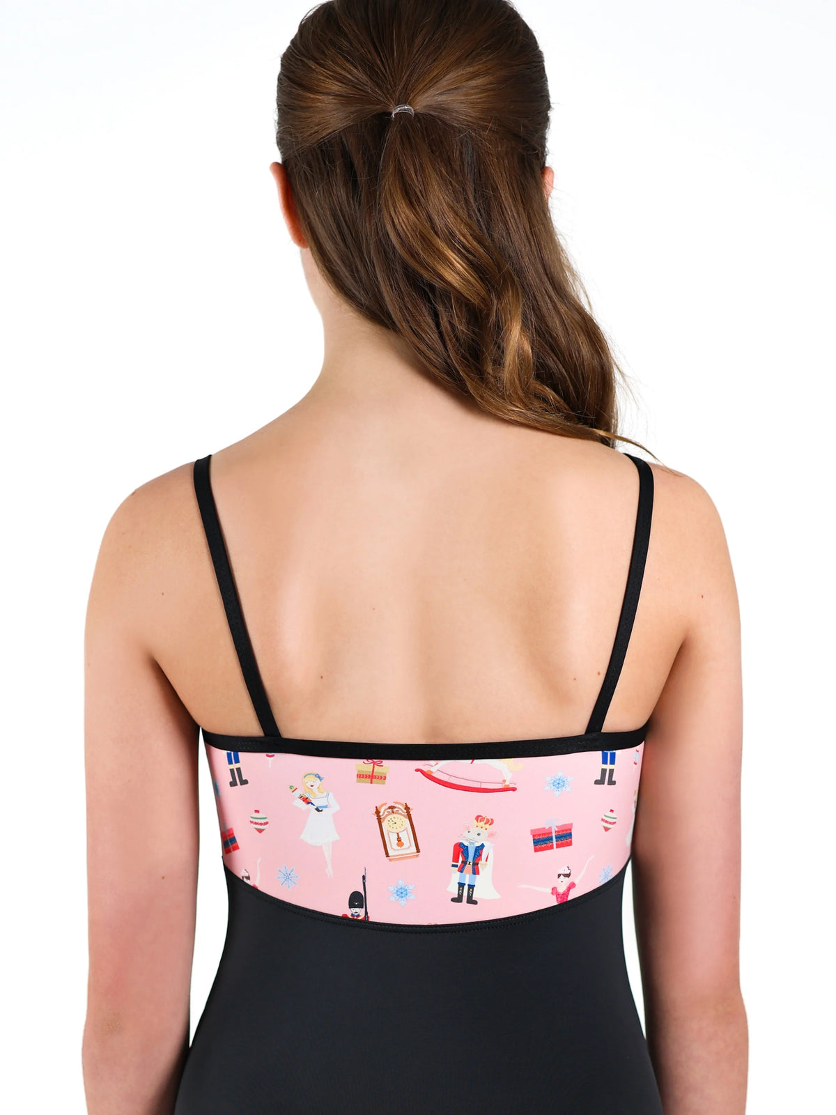 Girls Holiday Nutcracker Print Camisole Leotard - 2902C