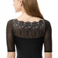 Embroidered Half Sleeve Leotard - 2579A