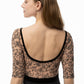 Bateau Half Sleeve Embroidered Leotard - 2567A
