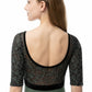 Bateau Half Sleeve Embroidered Leotard - 2567A