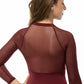 Zip-Front Leotard with Retro Print - 2561A