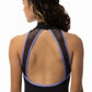 Girls High Neck Empire Leotard with Lace Overlay - 2550C