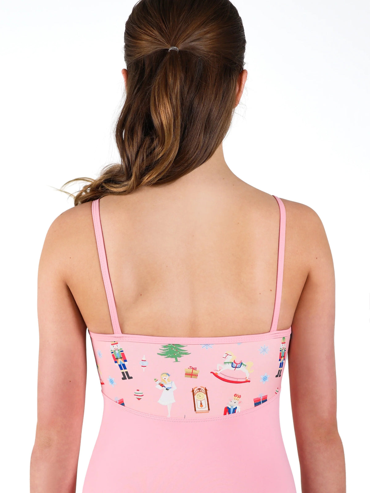 Girls Holiday Nutcracker Print Camisole Leotard - 2902C
