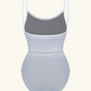 ThirdSkin Mesh-Draped Veil Camisole Leotard