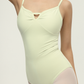 SecondSkin Chloris Curved Pintuck Cut Leotard