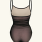 ThirdSkin Mesh-Draped Veil Camisole Leotard