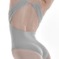 SecondSkin Draped Waterfall Halter Leotard