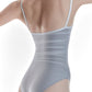 ThirdSkin Mesh-Draped Veil Camisole Leotard