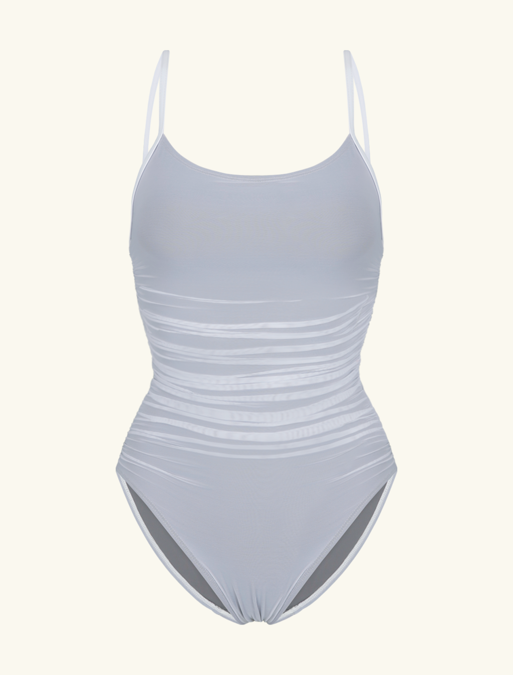 ThirdSkin Mesh-Draped Veil Camisole Leotard