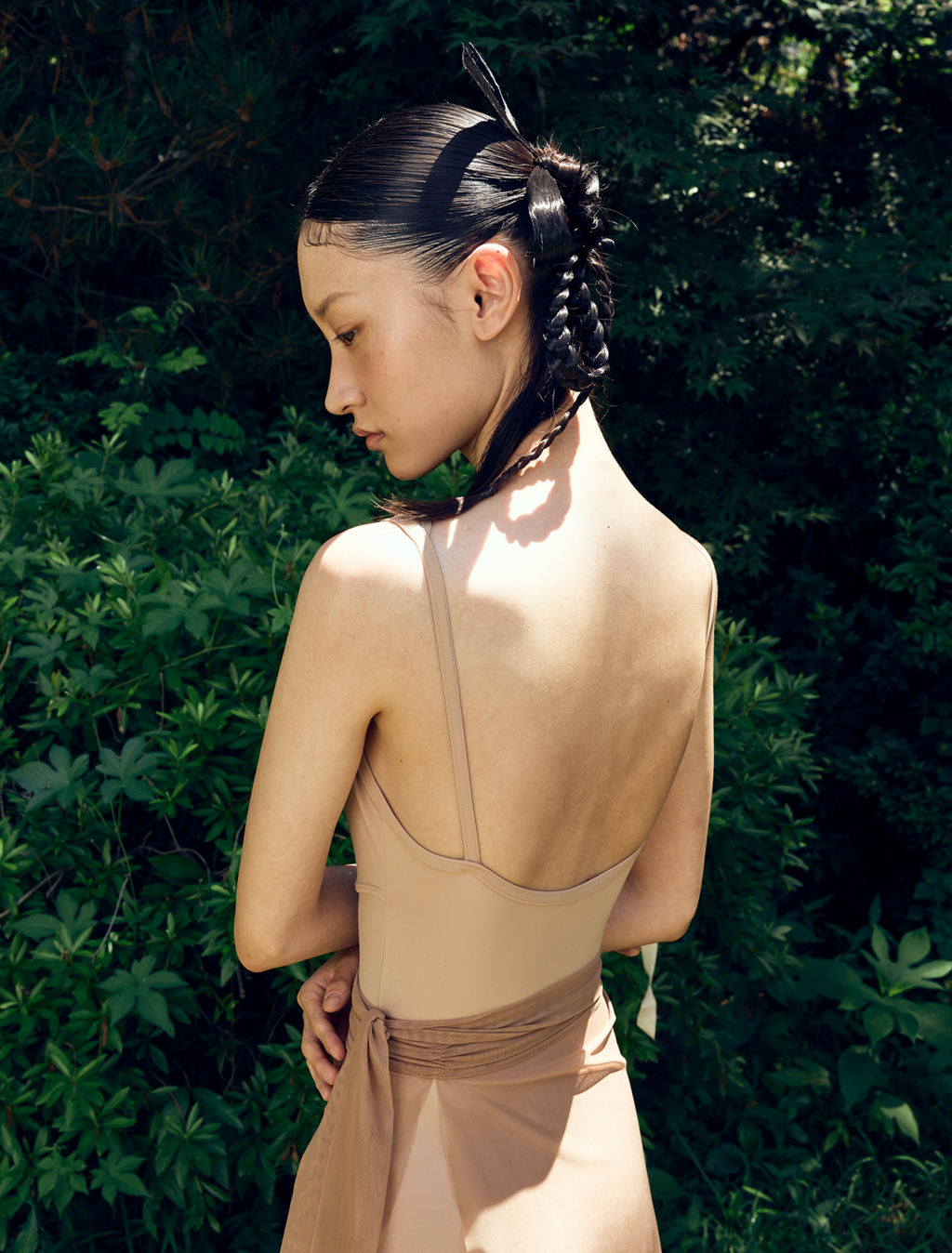 SecondSkin Draped Himation Assymetrical Leotard
