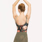 Girls Farrah Camisole Leotard - Winter Florals