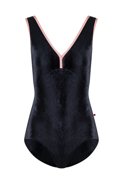 Alicia Tank Leotard - Black Velvet