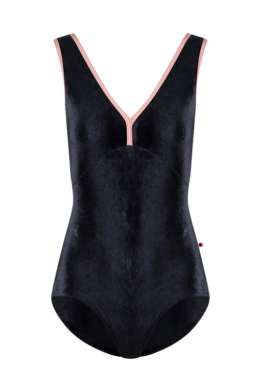 Alicia Tank Leotard - Black Velvet