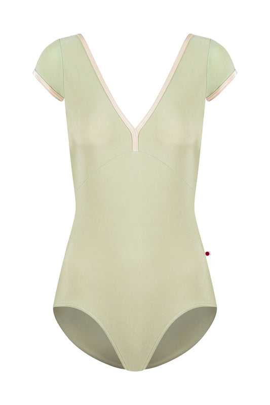 Alicia Cap Sleeve Leotard - Ginko