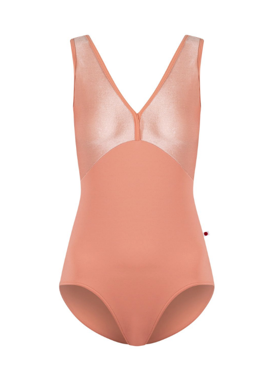 Alicia Velvet Tank Leotard - Blush