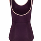 Anna Duo Tank Leotard - Eggplant