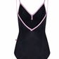 Daria Black Camisole Leotard