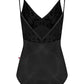 Daria Camisole Leotard - Black Velvet