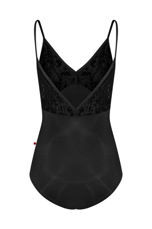 Daria Camisole Leotard - Black Velvet