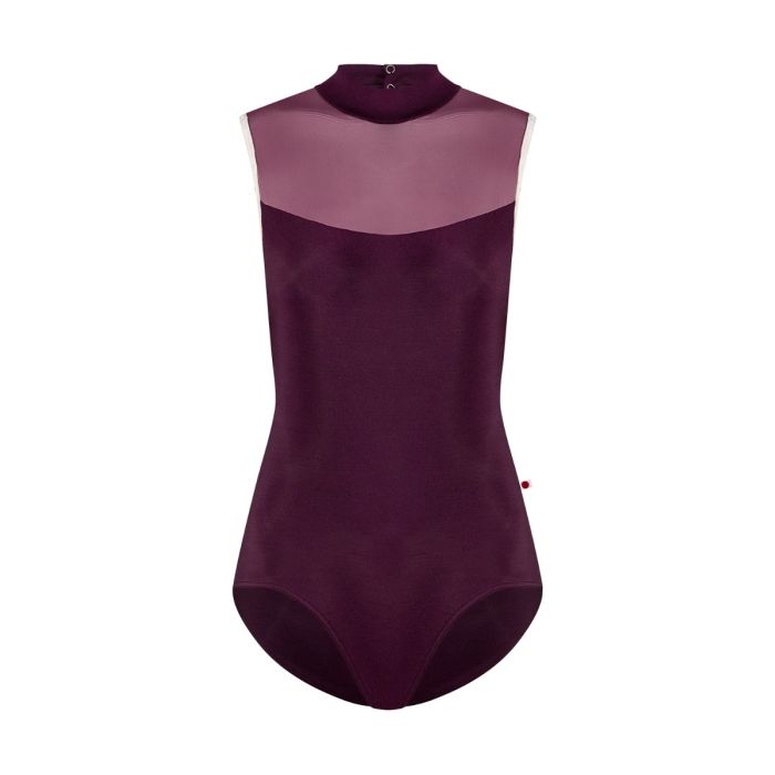 Camila Mock Neck Leotard - Opera