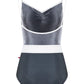 Micah Camisole Leotard - Titanium