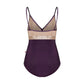 Zoe Camisole Leotard - Eggplant