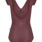 Alicia Cap Sleeve Leotard - Phoenix