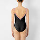 Daria Black Camisole Leotard