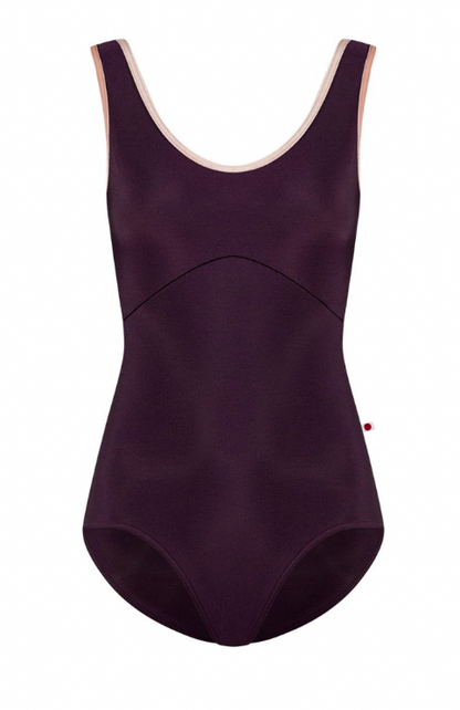 Anna Duo Tank Leotard - Eggplant