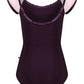 Girls Wendy Cap Sleeve Leotard - Eggplant