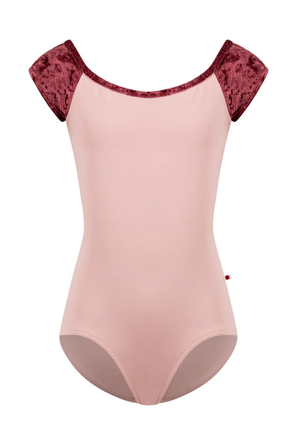 Girls Wendy Cap Sleeve Leotard - Petal