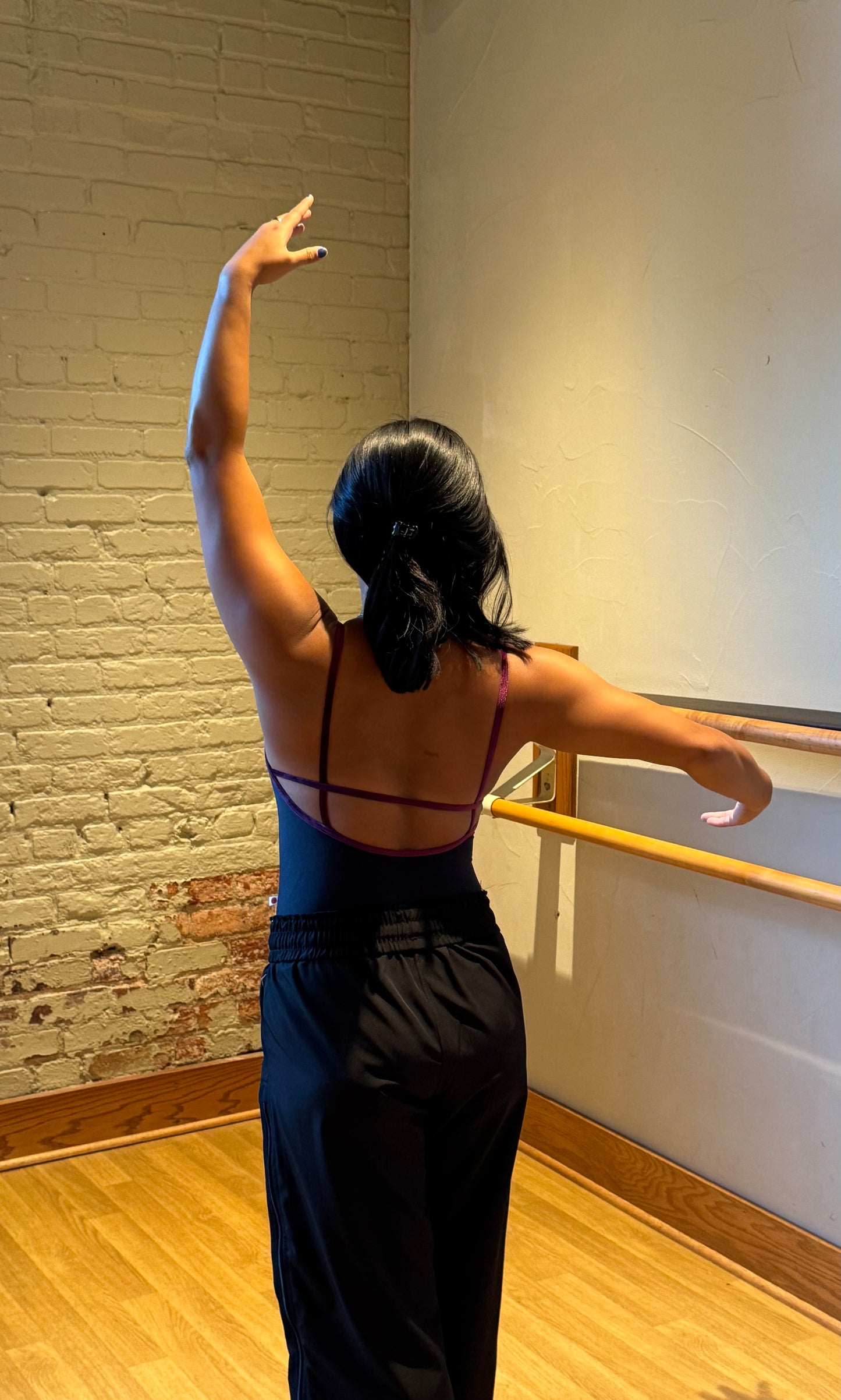 Exclusive Heather Camisole Leotard - Black/Roxy