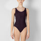 Anna Duo Tank Leotard - Eggplant