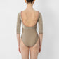 Sofiane Half Sleeve Leotard - Toffee